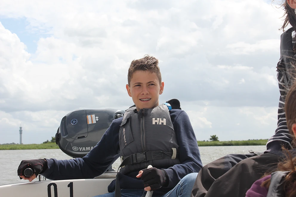 Kielboot Besturen Op Het Water